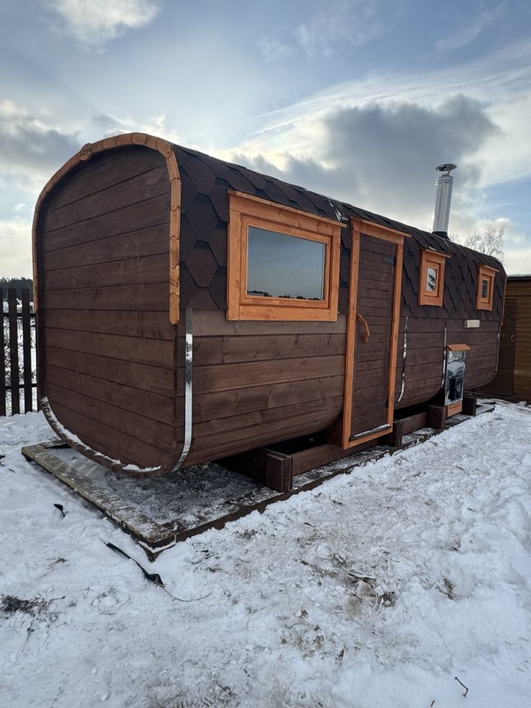 Фундамент для модульной бани из хвойных пород дерева